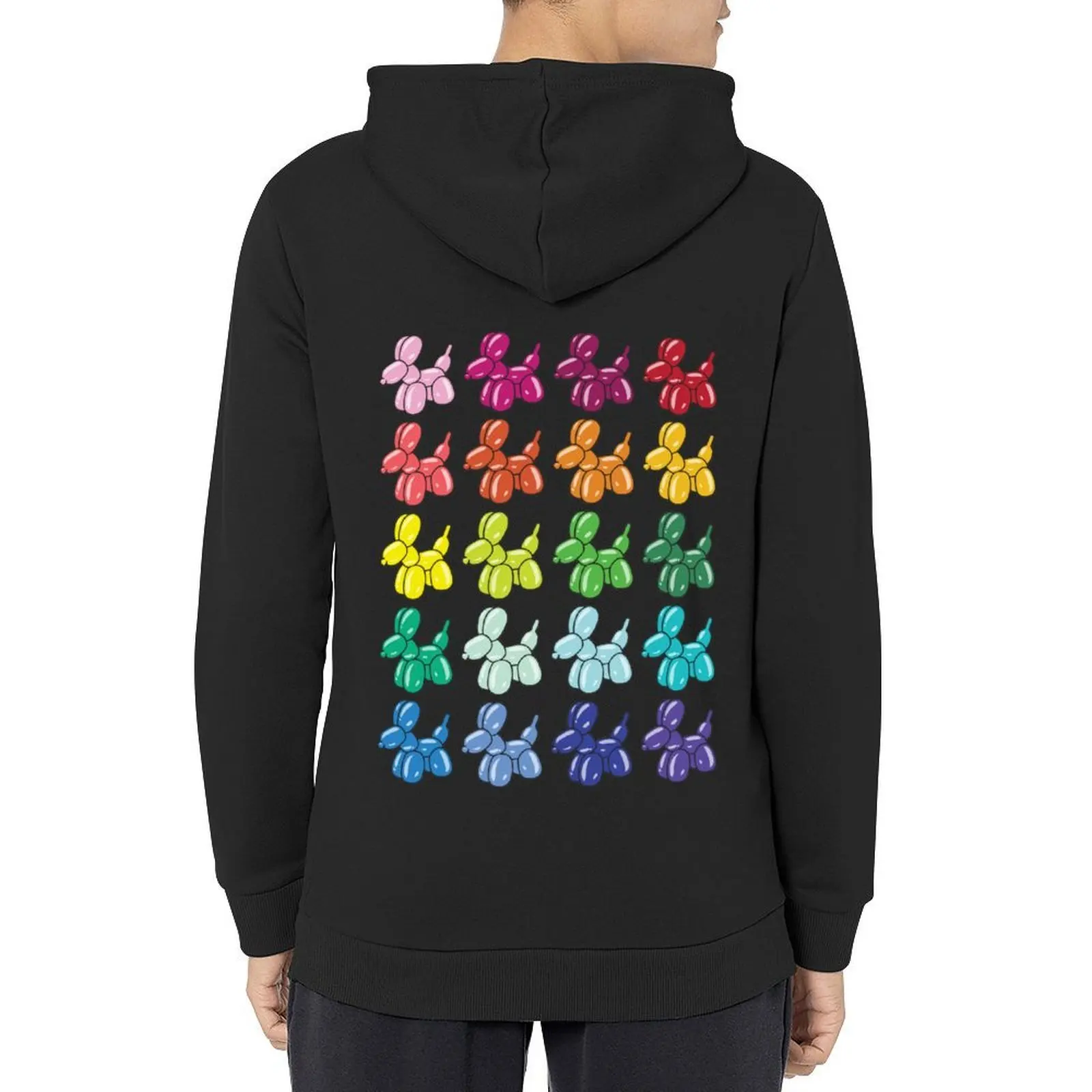 

Colorful Balloon Dog Hoodie anime clothes graphic t shirts men men's coat men's winter sweater men hoodie
