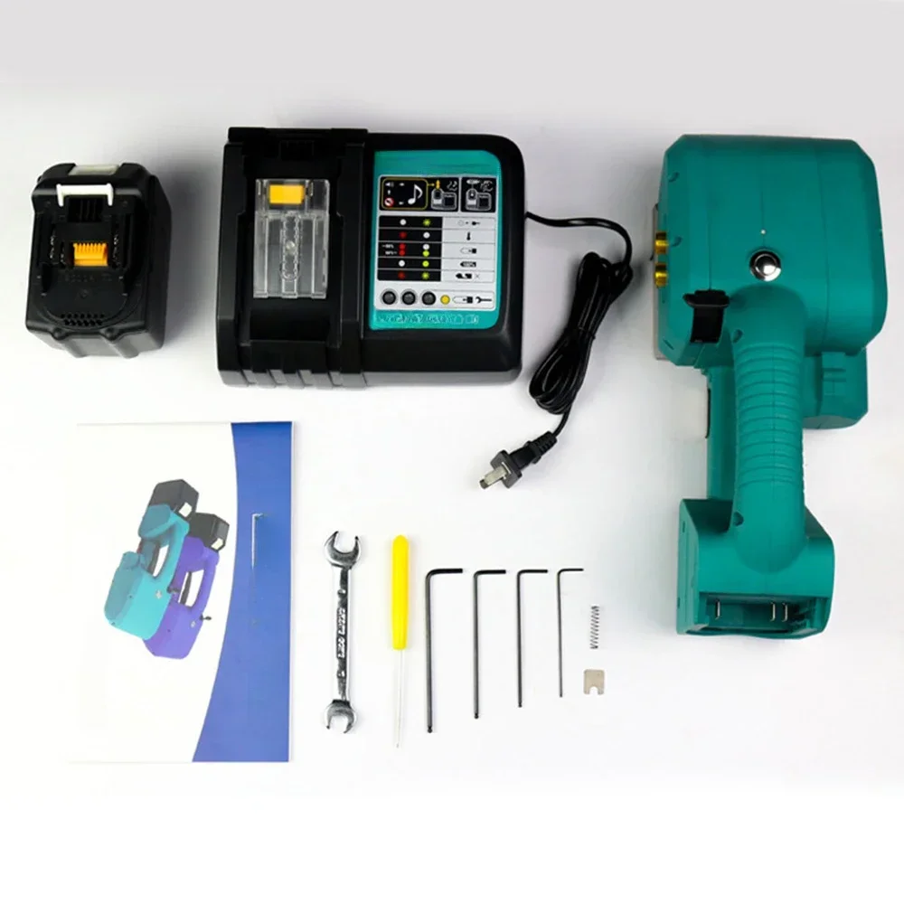 

Pneumatic Steel Belt Baler Tensioner Locking Machine 2-in-1 Hand-Held Building Materials Carton Bundling Machine HOT SALES