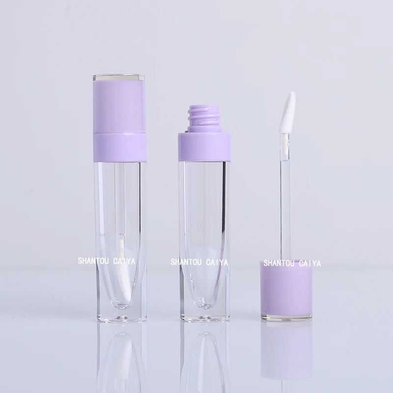 

Black Pink Purple Red 6ml Empty Lip Gloss Tubes Clear DIY Lip Balm Bottle Liquid Lipstick Cosmetic Packing Containers