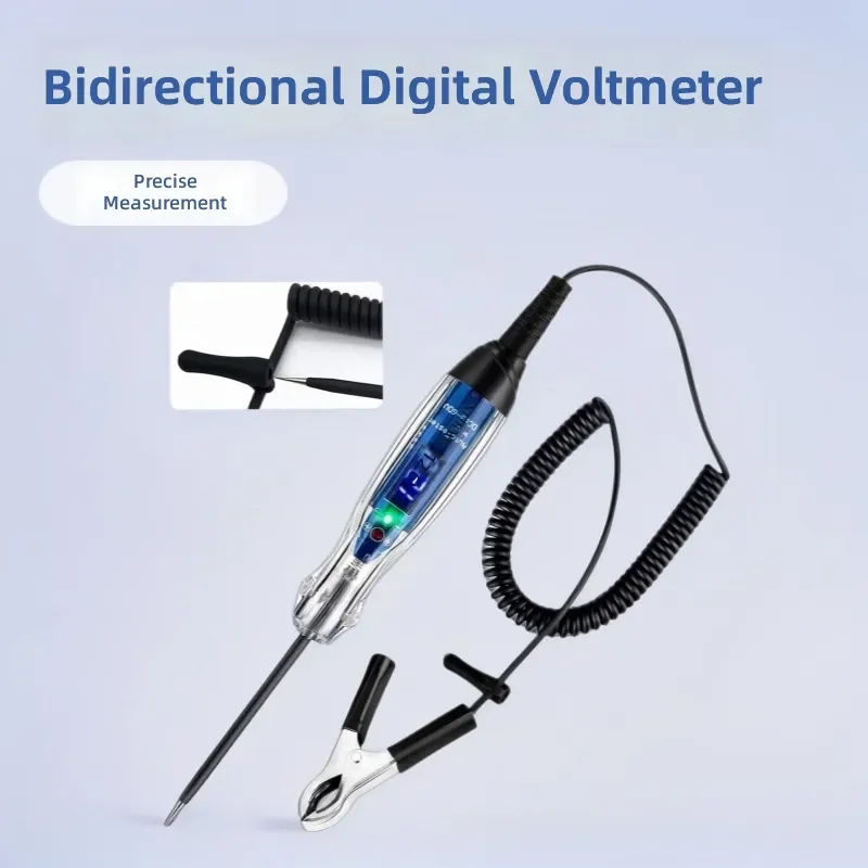 for 836 Automotive Two-Way Digital Display Voltage Tester Circuit Detector Diagnostic Instrument 3-60V Universal