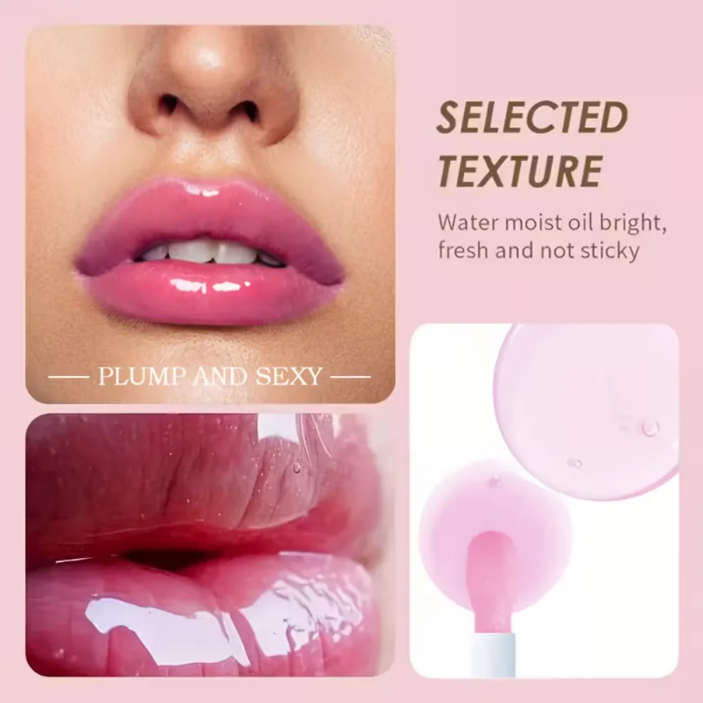 Fluffy Waffle Cone Lip Oil - Nawilżający balsam do ust z połyskiem, nieklejący się, nawilżający usta dla każdego rodzaju skóry, pielęgnacja ust