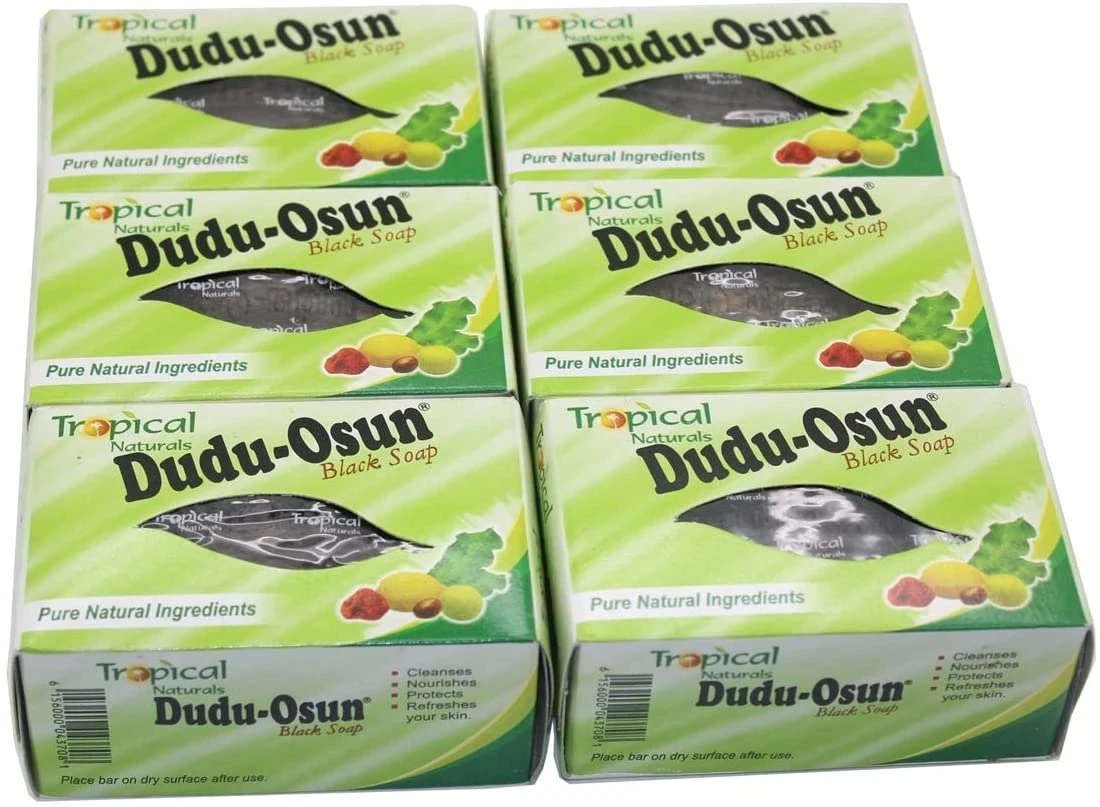 Dudu Osun-jabón negro orgánico puro Tropical, jabón africano con ingrediente Natural, tratamiento de humedad de karité, Eczema, 150g