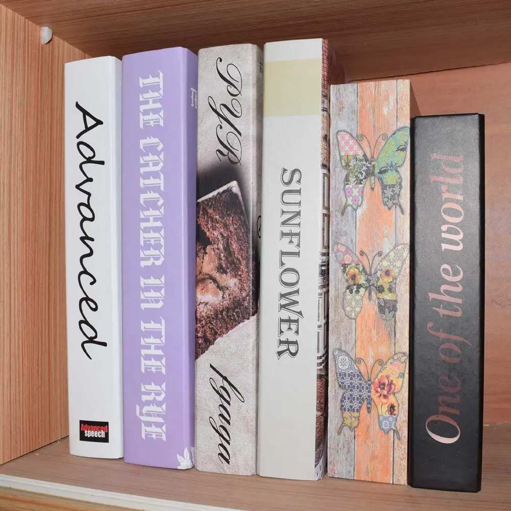 T24C قاموس صغير صندوق الأمان صندوق تخزين فراشة كتاب سر الأمن قفل آمن للمجوهرات مفتاح الأشياء الثمينة #4