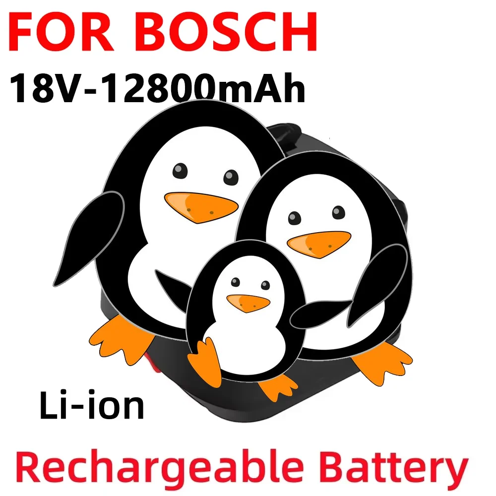 

12800mAh For Bosch PBA Rechargeable Battery 18V For Bosch Power Tools AL1880CV AL1810CV AL18815CV AL1830CV Replacement Battery