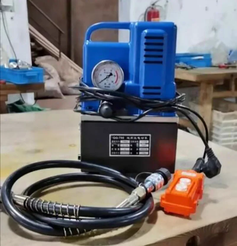700 مضخة هيدروليكية كهربائية ترقية سرعة سريعة العمل مفتاح يدوي مضخة كهربائية عالية الضغط مضخة الزيت الهيدروليكي #3