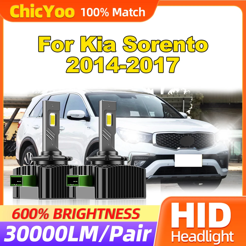 

120W Turbo Auto Lamps 30000LM Super Bright HID Xenon Headlight Bulbs 6000K 12V LED Car Lights For Kia Sorento 2014-2016 2017