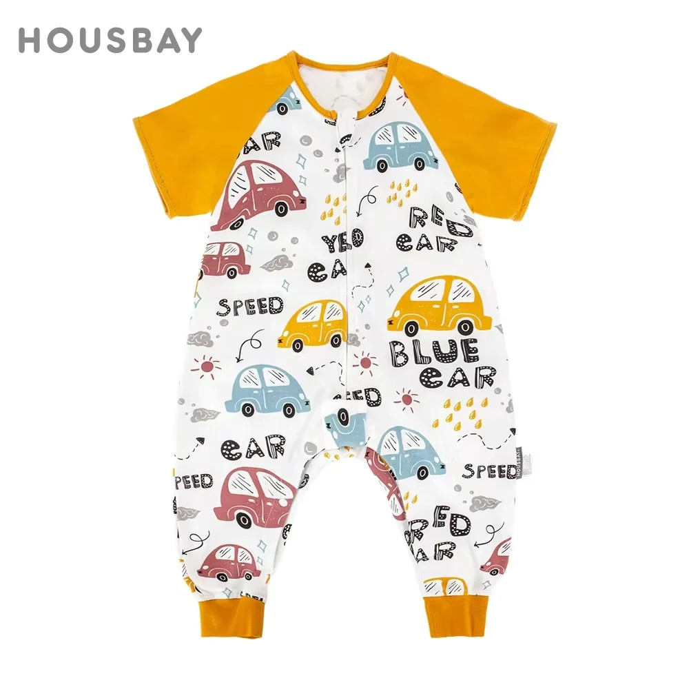 

Split Leg Sleeping Bag Single Layer Lightweight Anti-Kick For Infants In Spring And Autumn Washable And Not Sweaty