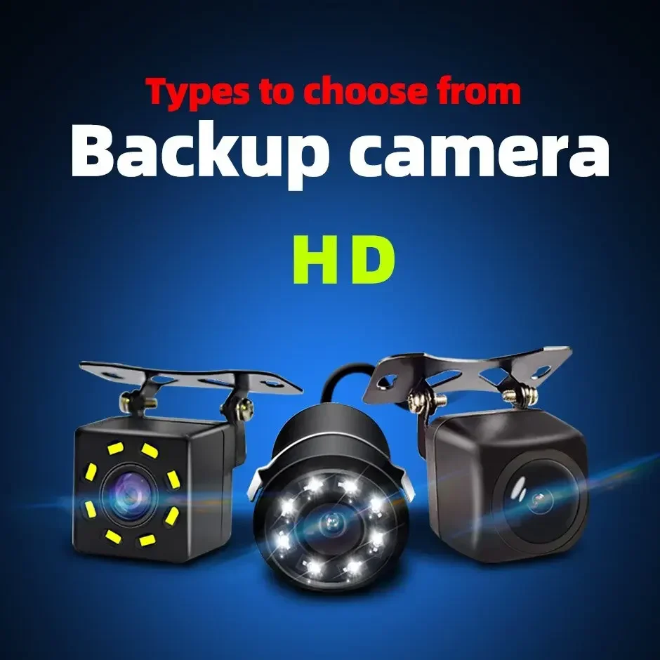 

HD Car Front Rear Backup Reverse Camera HD Night Vision Wide Angle View Parking Camera Waterproof Auto Backup Monitor Color Ima