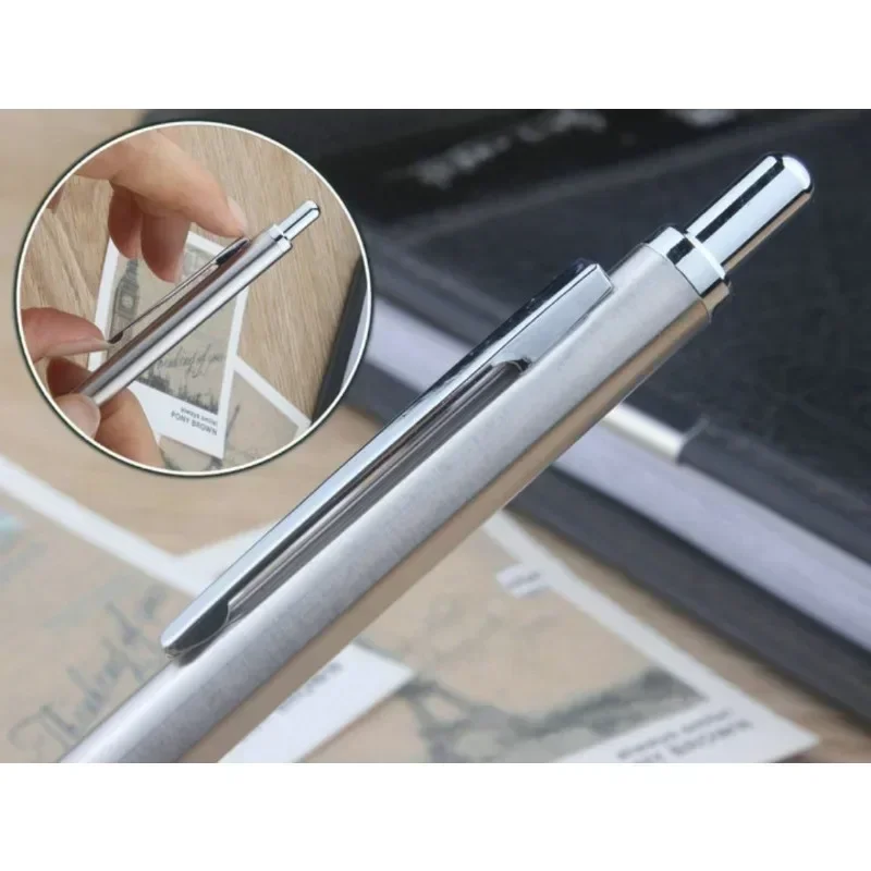 6/12 PCS 0.3/0.5/0.7/0.9/1.3/2.0mm Mechanical Pencil Office School Supplies Art Painting Tool Metal Automatic Pencils Stationery