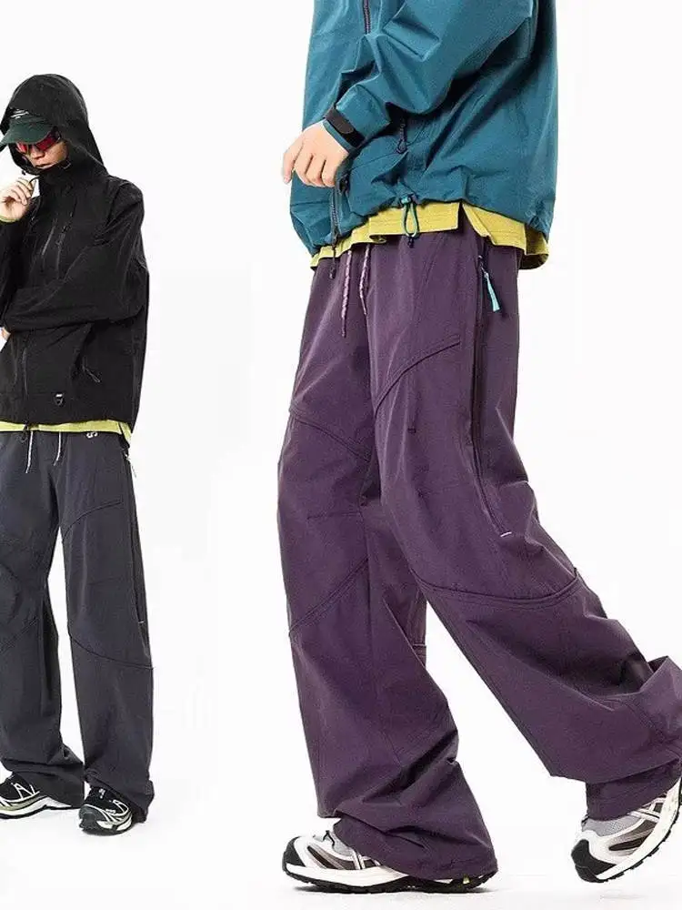 Pantalones de escalada al aire libre American Sle, pantalones deportivos funcionales informales de primavera para hombre, serie de montaña, sensación de diseño de calle alta