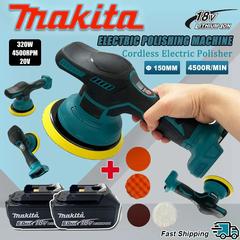 

Беспроводная полировальная машина Makita с 8 скоростями, 18В-20В, для восстановления и полировки автомобилей