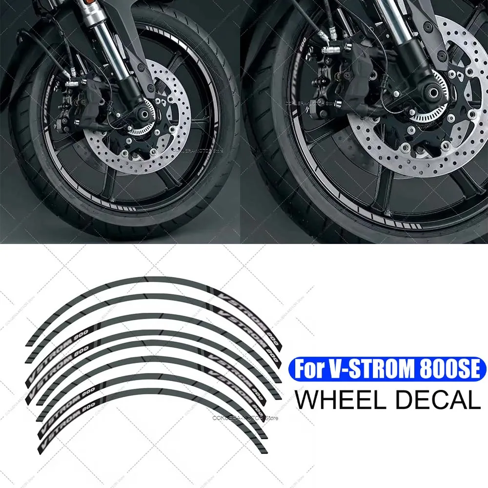 

For V-strom 800 se vstrom800se Motorcycle Accessories Stickers Waterproof Decal Wheel Sticker