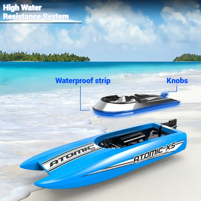 Letnia Nowa Szybka Łódź RC Zdalnie Sterowana Wodoodporna Zabawka Model Wodny Elektryczna Łódź Zabawka dla Dzieci Prezenty Zabawki