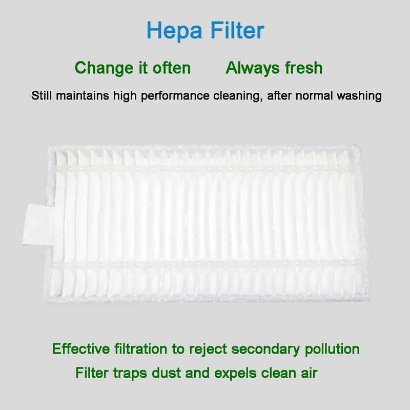 Robot Vacuum Cleaner Accessories Clean Mop Roller Brush Hepa Filter Side Brush Package ,For Purerobo F8/F8S/F6/F6S Cleaner Robot