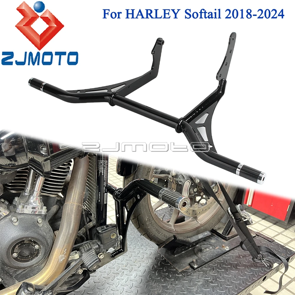 

Motorcycle Front Bumper Engine Crash Guard Frame Bar For Harley Softail Street Bob FXBB 18-20 FXBBS 2021-24 Standard FXST 20-24