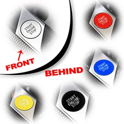Car Engine Start Stop Switch Button Sticker Interior Trim For BMW 1 2 3 4 8 X5 X6 X7 Z4 Series F40 F44 G20 G22 G14 G05 G06 G29