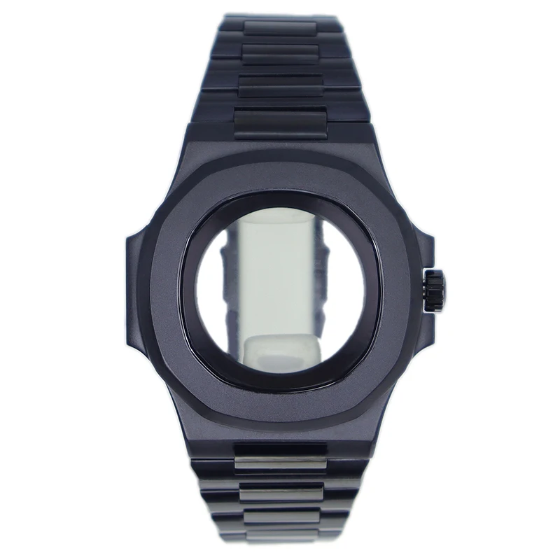 40mm Watch Case bands Accessories Sapphire Crystal For Mod Nautilus NH35 NH36 4R Movt 10BAR Waterproof For 30.5mmDial glass back - Image 4