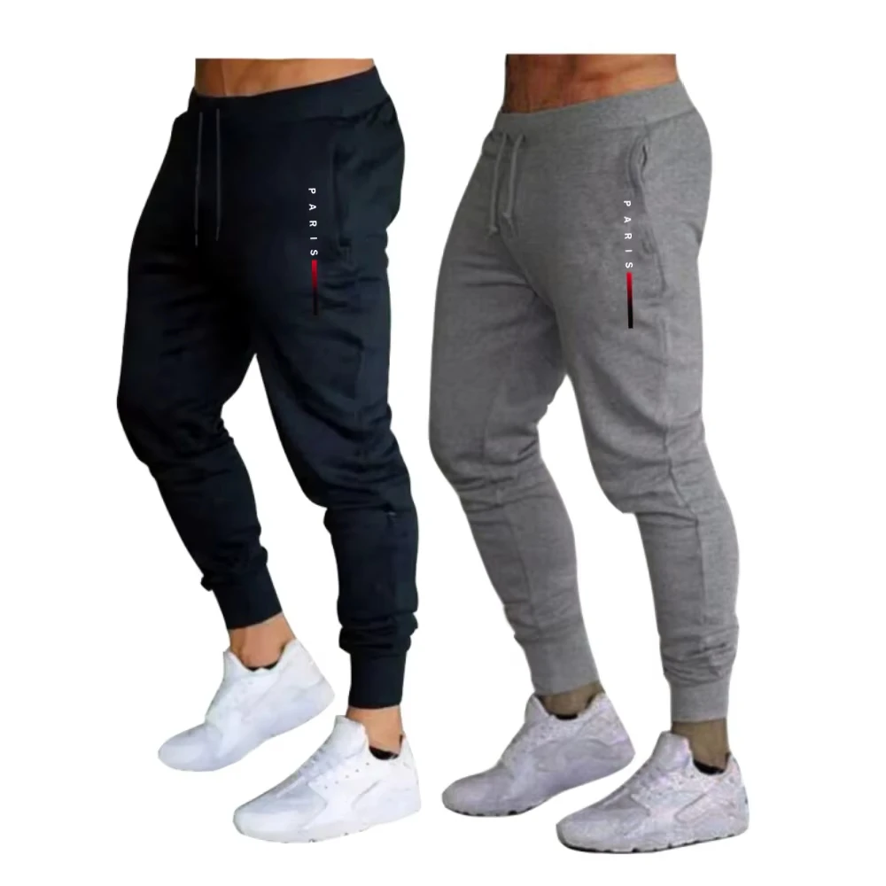 

2026 New 2 Pieces Running Pants Thin Sports Training Sweatpants Gym Breathable Fitness Bottoms Jogger Sportswear Pants Men