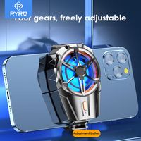 RYRA X52 Cooling Fans For Mobile Phone Rechargeable Battery Silent Cooler Three Speed Adjustable Cell Phone Gaming Radiator Clip