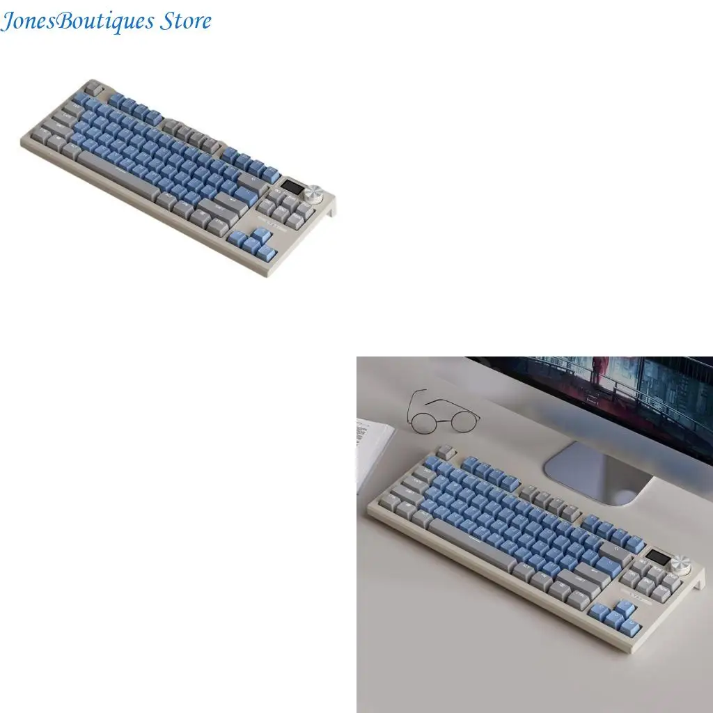 LT84 Mechanical Keyboard Wireless RGB+BT+2.4G- TypeC Three Modes Optional W8KE