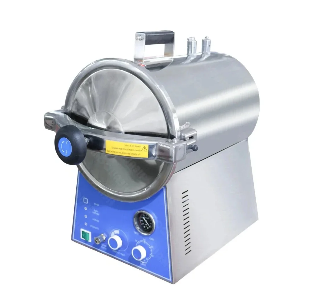 

24L Tabletop Pressure Steam Sterilizer - All Stainless Steel Medical Autoclave