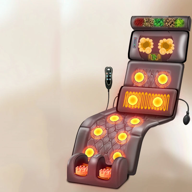 

Массажный коврик для кровати, многофункциональный автоматический домашний массажер для всего тела, плеч, шеи, поясницы, спины, ног, электрический массажер, спа-пад