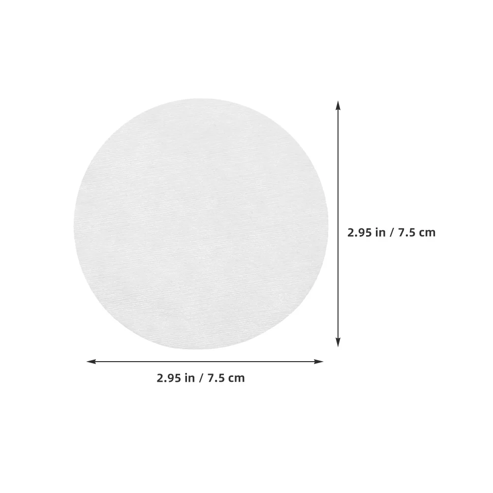 100 almofadas removedoras de maquiagem redondas macias não tecidas almofadas de limpeza facial para remoção de maquiagem almofada de uso de viagem para rosto limpo