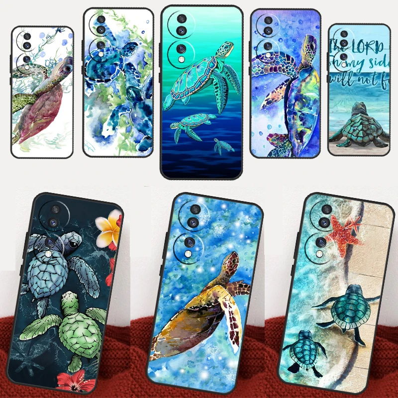 Морская черепаха бирюза Oceanlife чехол для Honor Magic 4 Lite Magic 5 Pro X6a X7a X8 X9a Honor 8X 9X 10 50 70 90 Lite коридор