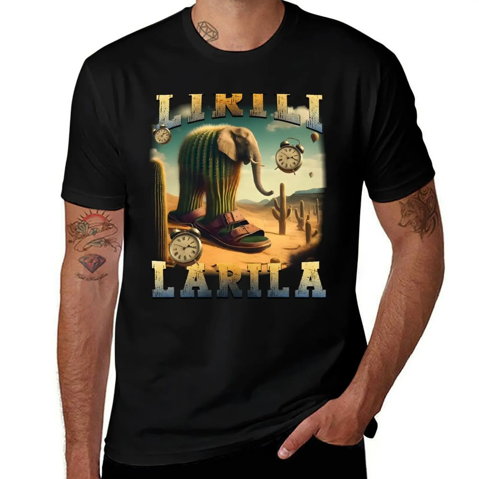 

Lirili Larila Funny Italian Brainrot Meme T-Shirt hippie clothes Short sleeve tee street wear clothing for men