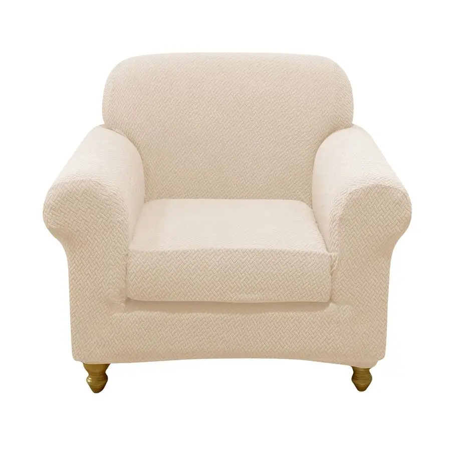 

Комплект из 2 чехлов для стульев: эластичные чехлы для подлокотников, чехлы для кресел и диванов, с отдельным чехлом для подушки, цветочный принт, моющиеся.