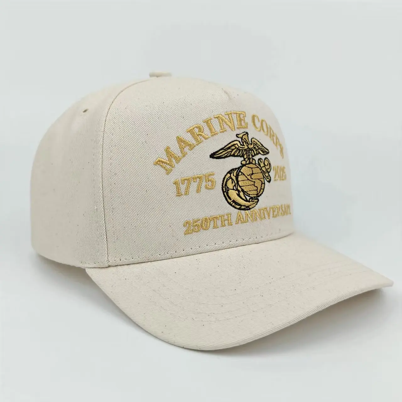 Offizielle Baseballkappe zum 250. Jubiläum des U.S. Marine Corps - Gestrickt mit 1775 - 2025 Logomuster, Verziert mit dem Amerikanischen F – Detail 18