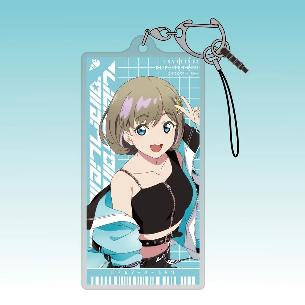 LoveLive Anime Zweidimensionaler Tang Keke Ren Hazuki Cartoon-Charakter Acryl-Schlüsselanhänger Kreativer Kawaii Chibi Schlüsselring Großhandel – Detail 8