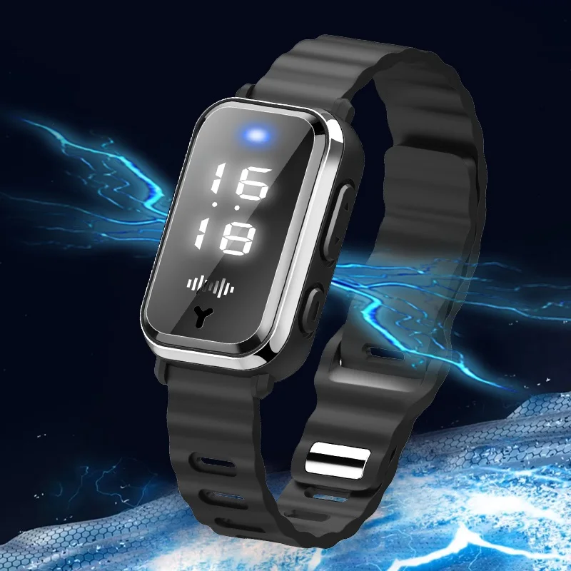 3 in1 Anti-static Silicone Bracelet M16-SE Winter Human Body Static Eliminator Mosquito repellent Wrist Watch for Men/Women gift
