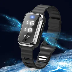 3 in1 Anti-static Silicone Bracelet M16-SE Winter Human Body Static Eliminator Mosquito repellent Wrist Watch for Men/Women gift