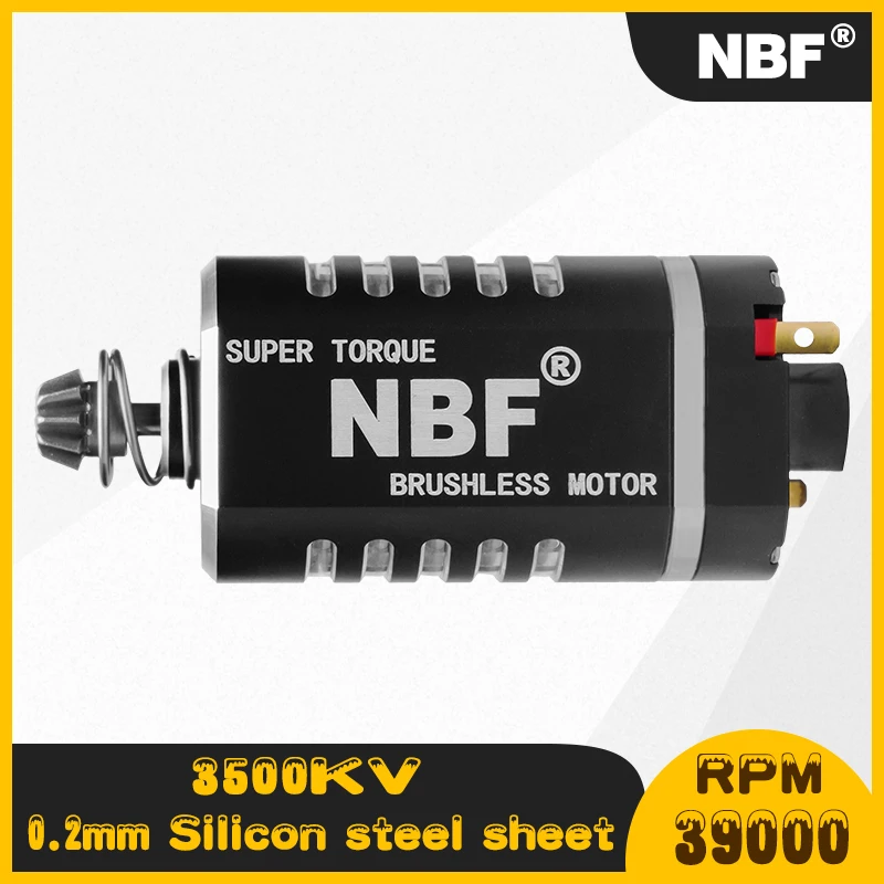 

NBF 4.0 Short Axis RPM39000 Brushless Motor High Thermal Efficiency High Torque & Speed Brushless Motor for Electronic Airsoft