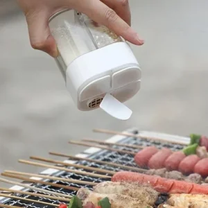 SHEET SHEET AND PEPPER SHARES, transparent seasoning bottle, barbecue condiment bottle, cooking gadgets with lid, 4 in 1 10 main sales pot for seasoning - №10