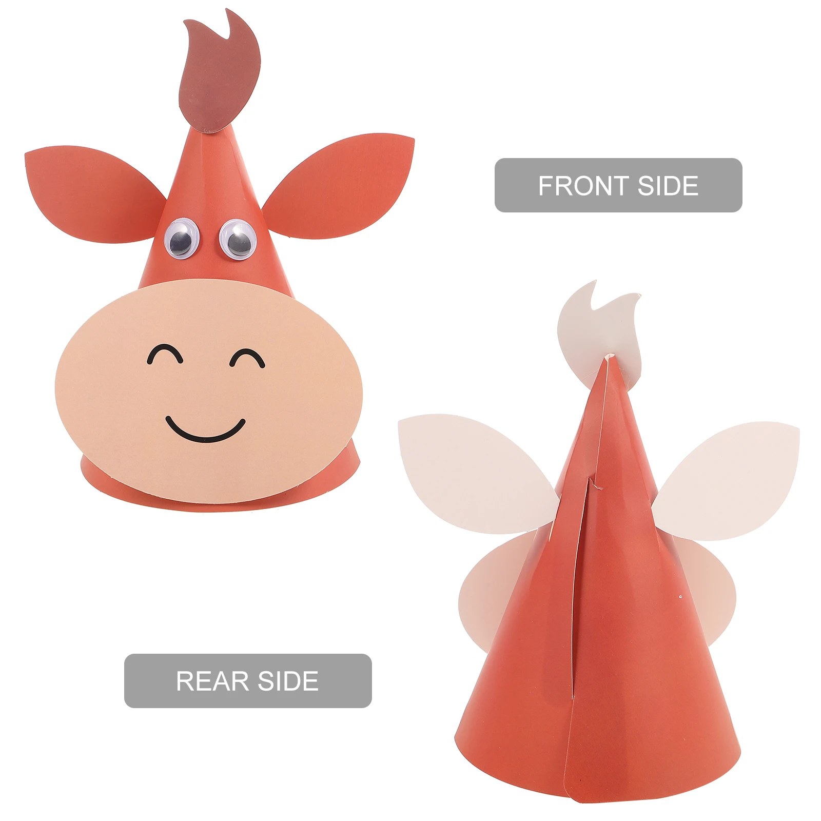 

Cartoon Zodiac Animal Theme Cartoon Birthday Hats Party Hats Lightweight Kids Bonnets Adorable Design for Boys Girls