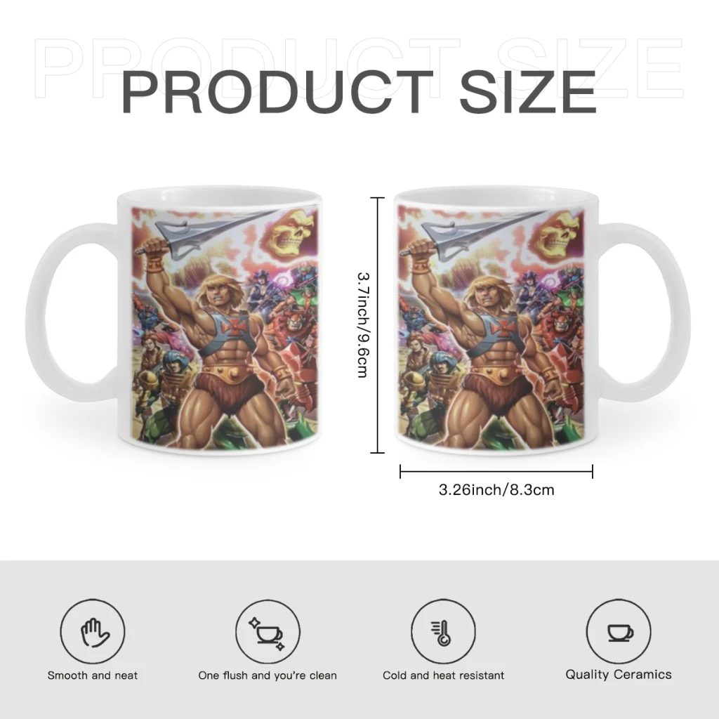 He Man Masters Of Universe Ceramic Cup Coffee Oatmeal Breakfast Cup Creative Personality Mug