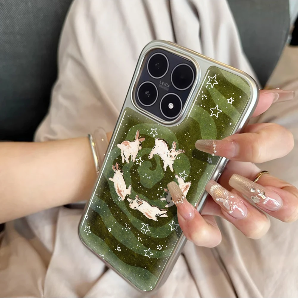 Grüner Wald Kätzchen Gummihülle für iPhone 15 17 13 Pro Max Phone 11 12 ProMax 14 15 16 Plus Hüllen Stoßfeste Luxus-Schutzhülle – Detail 7