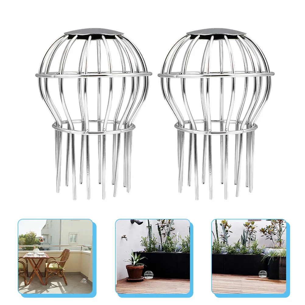 2pcs-rooftop-stainless-drain-cover-roof-filter-strainer-with-hollow-design-for-balcony-garden-outdoor-gutter-protection-anti