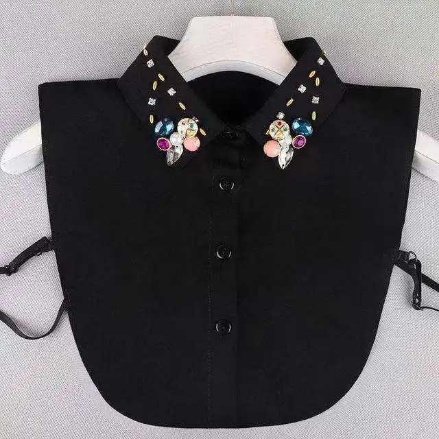 40 Styles New Fake Collar For Shirt Detachable Collars Solid Shirt Lapel Blouse Top Men Women White Girls Top Clothes