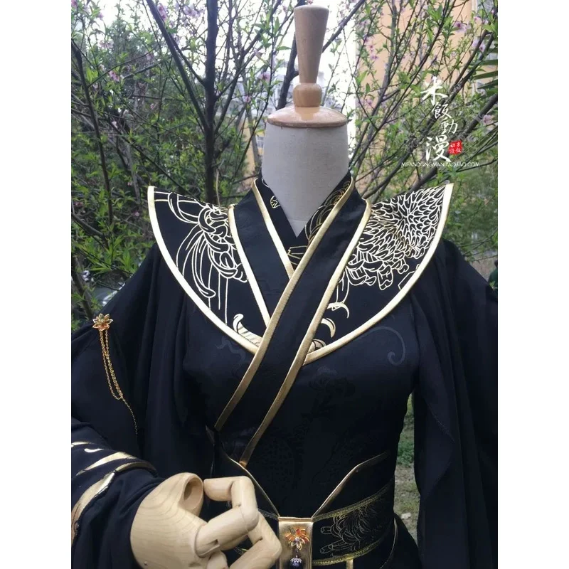 Sha Po Chang Chang Geng black gold Chinese Hanfu er ha Mo ran Halloween cosplay costume new arrival costumes for men