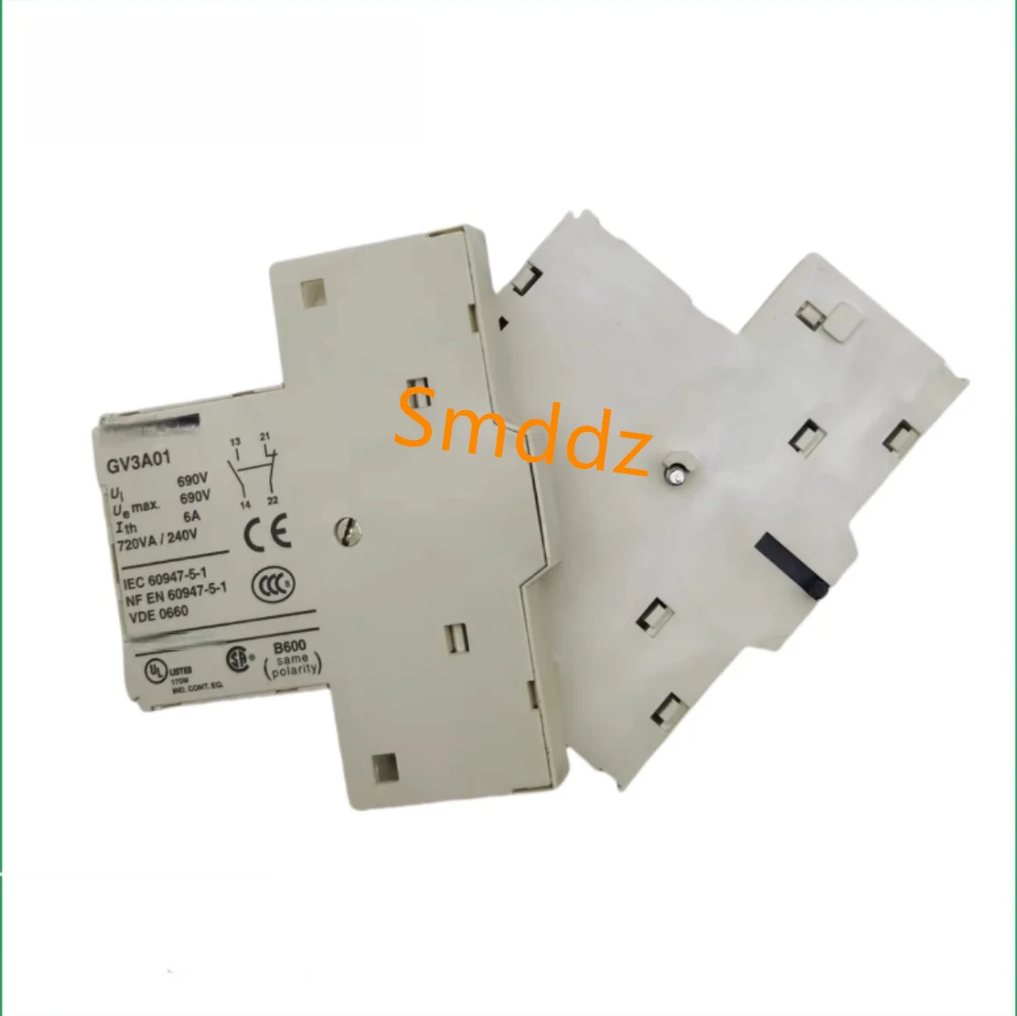 1 piece, auxiliary contact of electric motor protection circuit breaker, GV3A01  ，GV3A02。