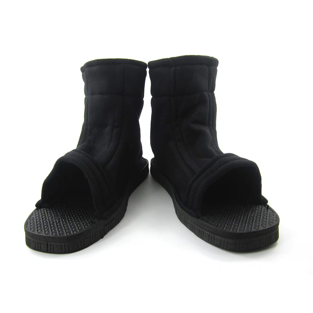 Ninja Sakura Sasuke Black And Blue Cartoon Peripheral Open Toe Anime Role Play Naruto Zipper Slippers Ninja Shoes 2025