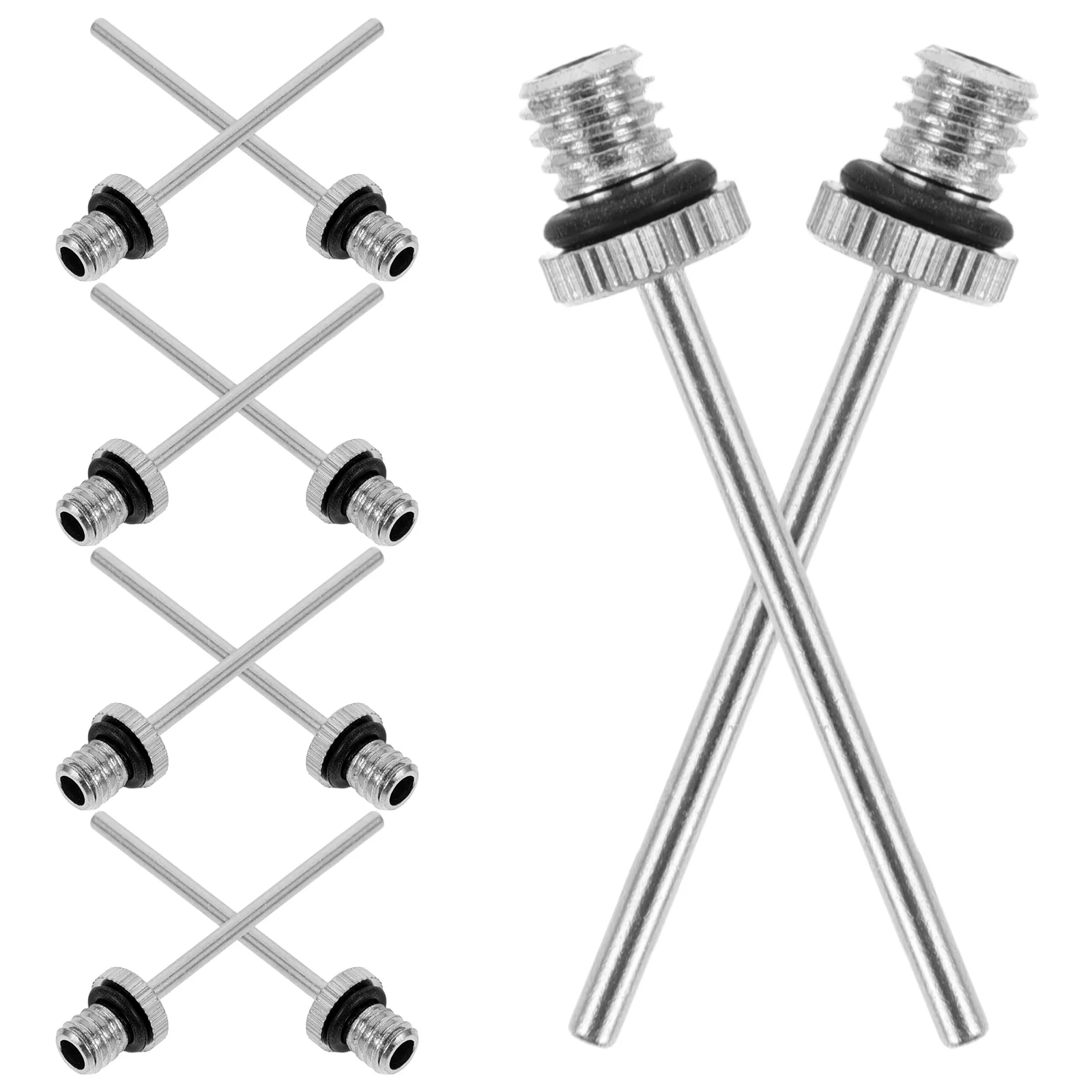 

10pcs Metal Gas Needle for Ball Inflation Compatible Soccer Basketball Pump Needles Sports Balls Inflate Tools