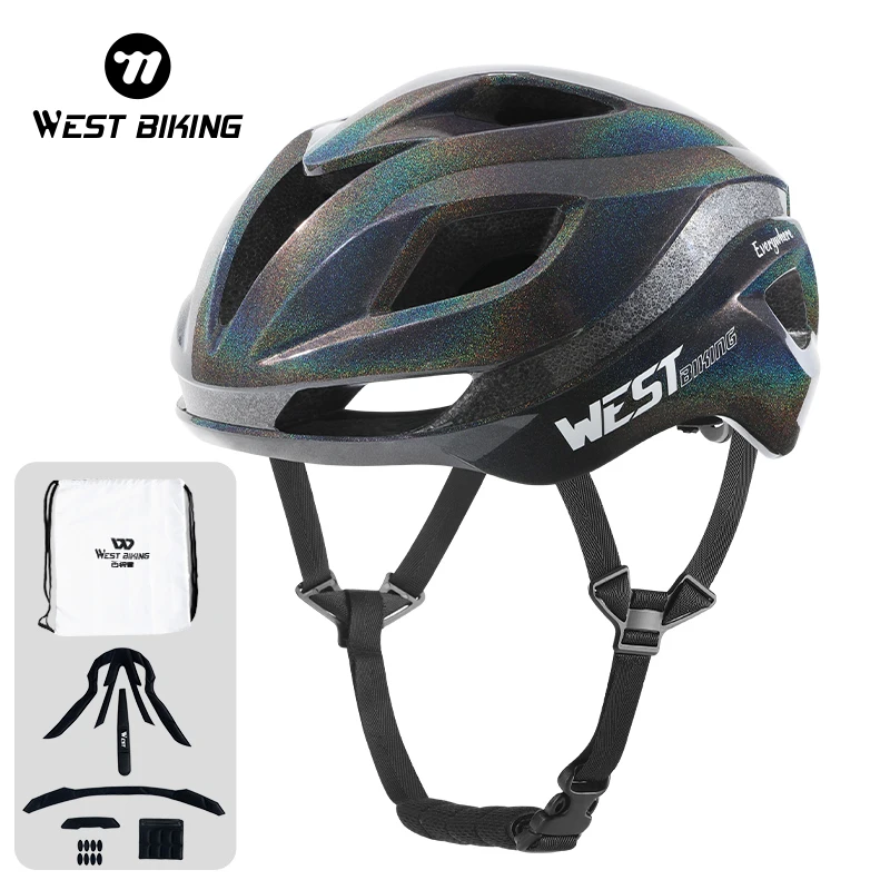 

WEST BIKING Bicycle Helmet Lightweight Aerodynamic Helmet Men Women MTB Bike Safe Cap Integrated Molding GB/CE Cycling Accessory