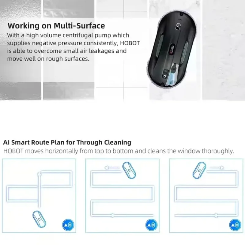 Magnete per lavavetri magnetico per esterni commerciale a doppio lato / Detergente per vetri con telecomando wireless automatico