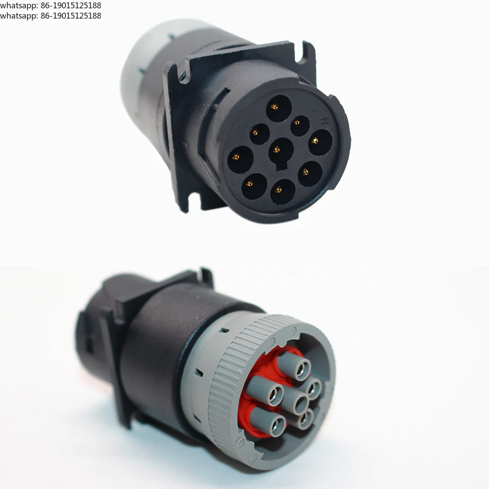 J1708-J1939 Converter Adapter J1939 9Pin  Connector To J1708 6Pin for USB LINK/DLA/INLINE 6/for CAT Comm
