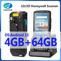 Android 13 4G64G PDA Terminal with 1D 2D Barcode Scanner Reader NFC Handheld Portable Data Collector Device with Wifi Google 4G