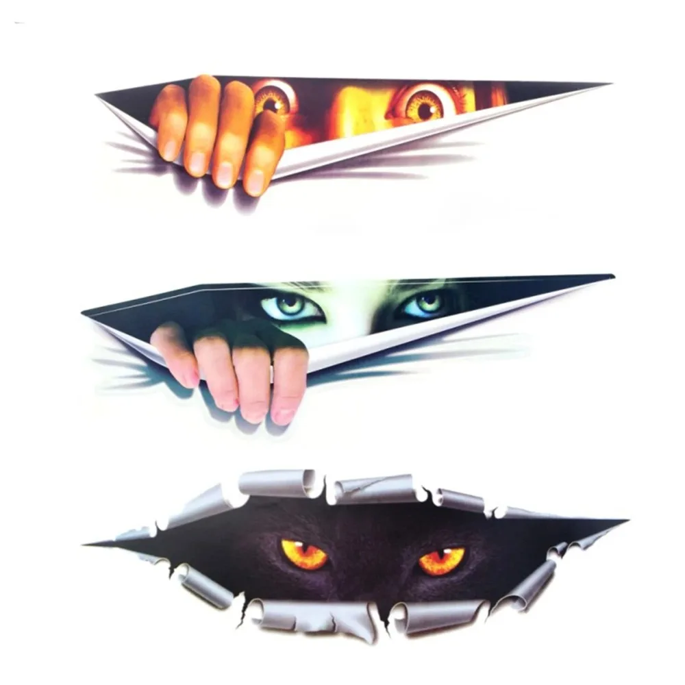 

1 Pc 3D Cool Car Stick Creative Modified Sticker Eye Peeking Waterproof Auto Styling Car Interior Accessories Supplies